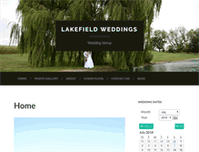 Tablet Screenshot of lakefieldweddings.com